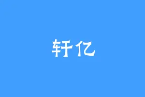 轩亿